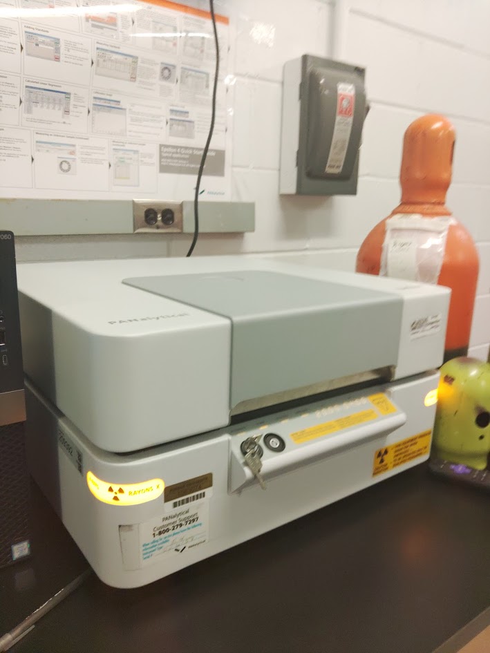 XRF Analysis in Progress